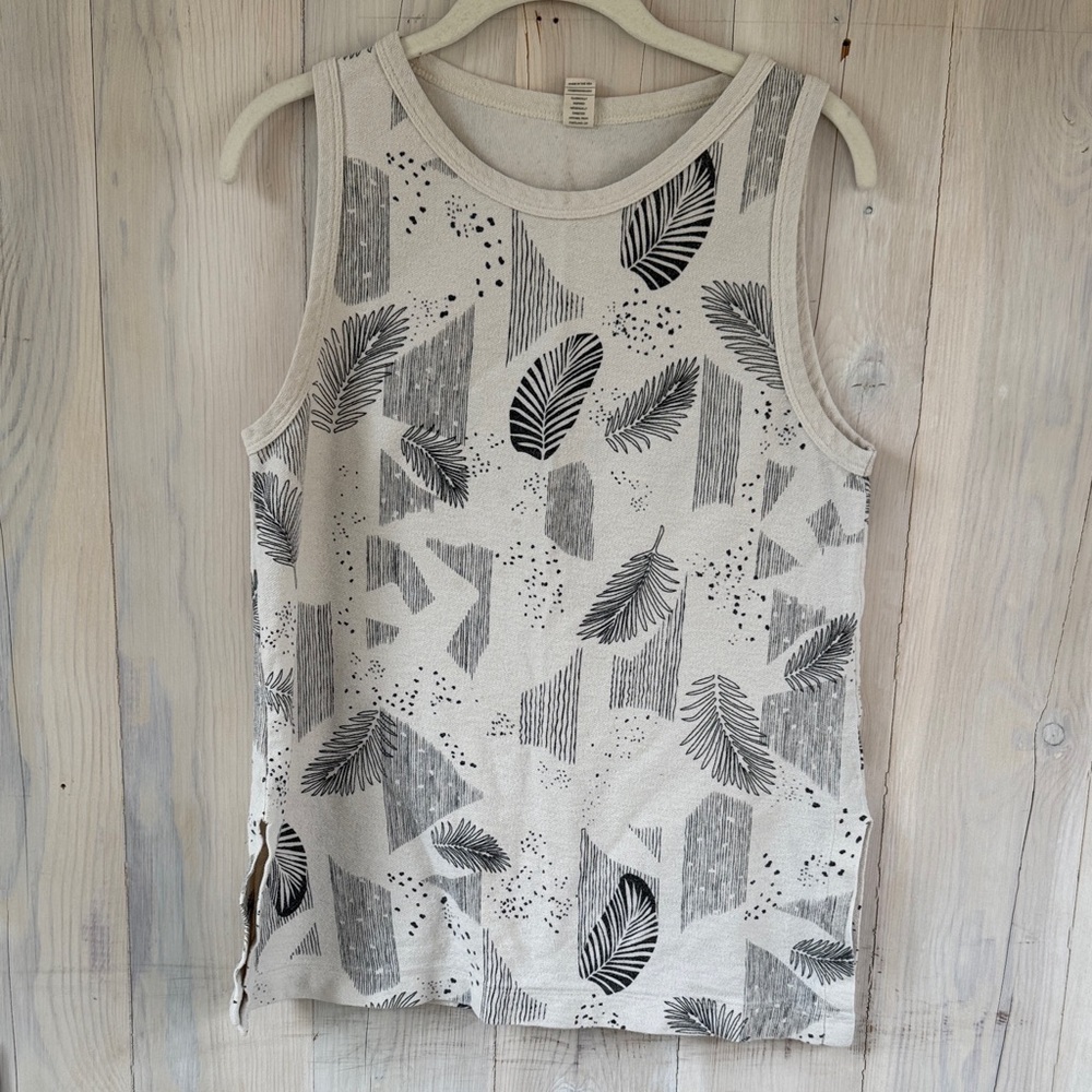 Cotton Botanical Print Top Size S